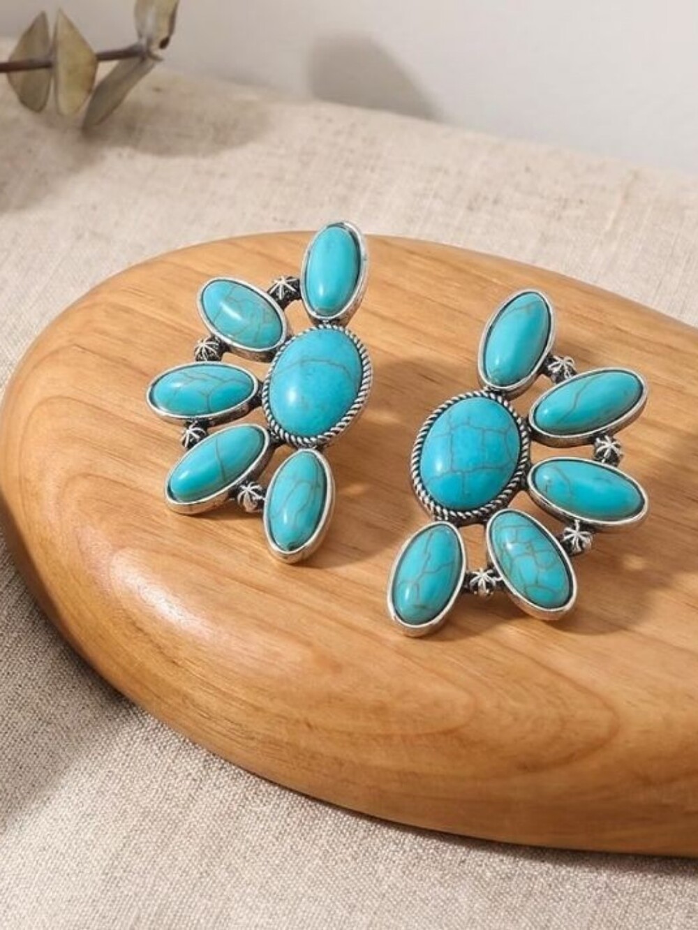 Western Turquoise Stud Earrings